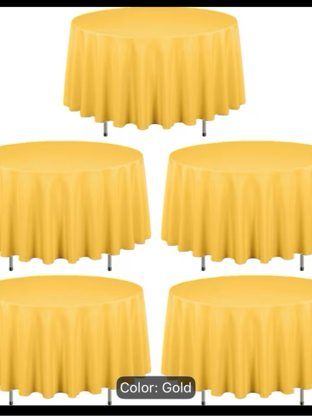 (10) 90 inch round cloth table covers